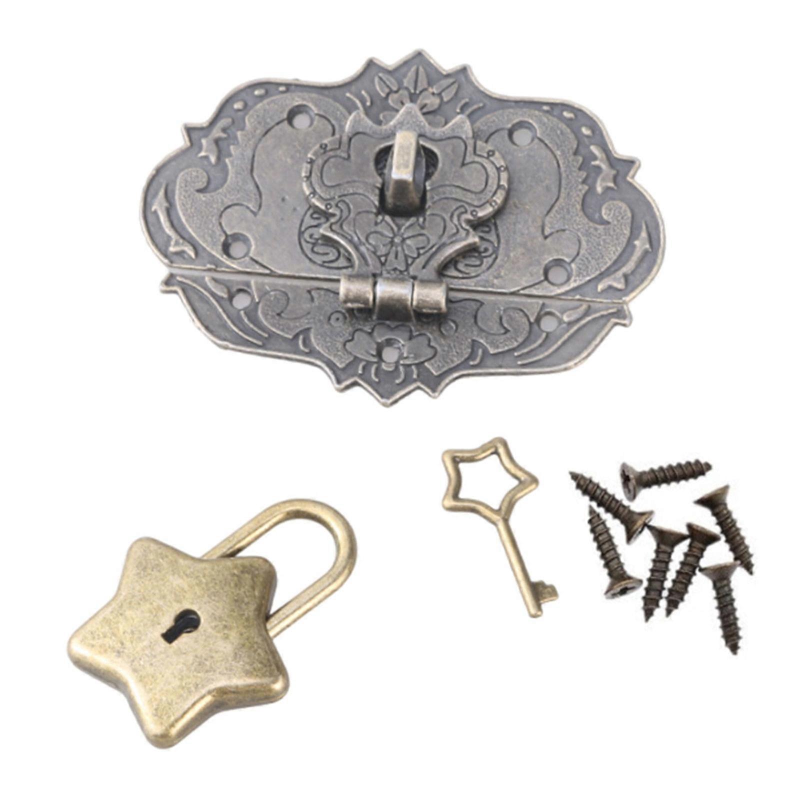 Lightweight Hasps Lock Secure Jewelry Storage Lock Simple use & long Service Lock Vintage Lock for Jewelry Storage