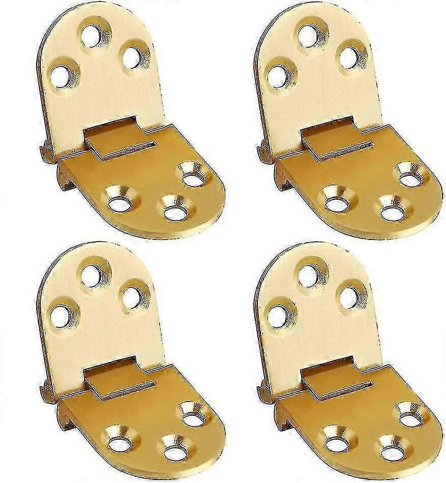 Folding Flip Top Hinge, Solid Brass Brushed Finished