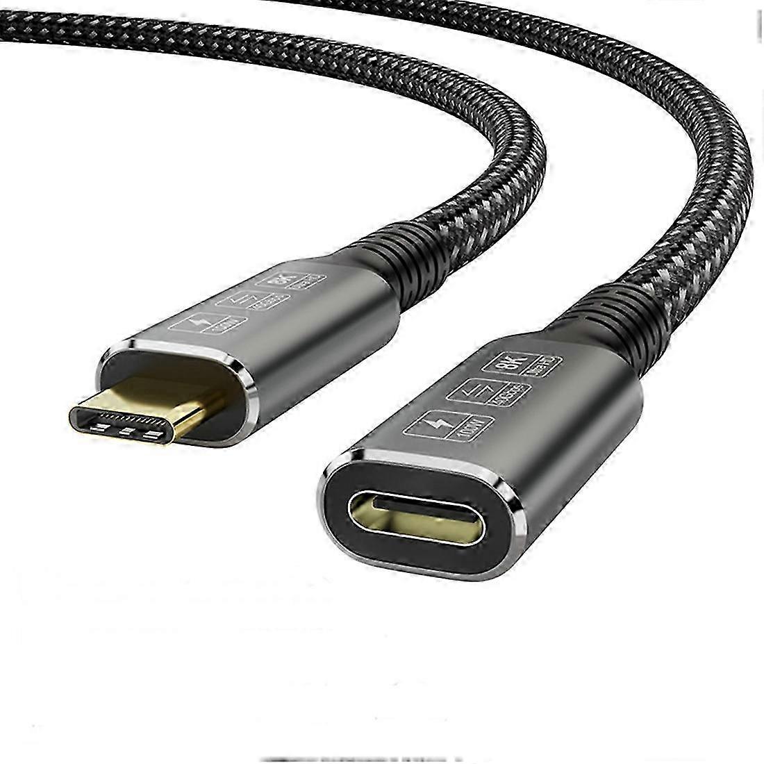 USB4 0,8M kábel Thunderbolt 4 Type-C samec samica 8K@60Hz