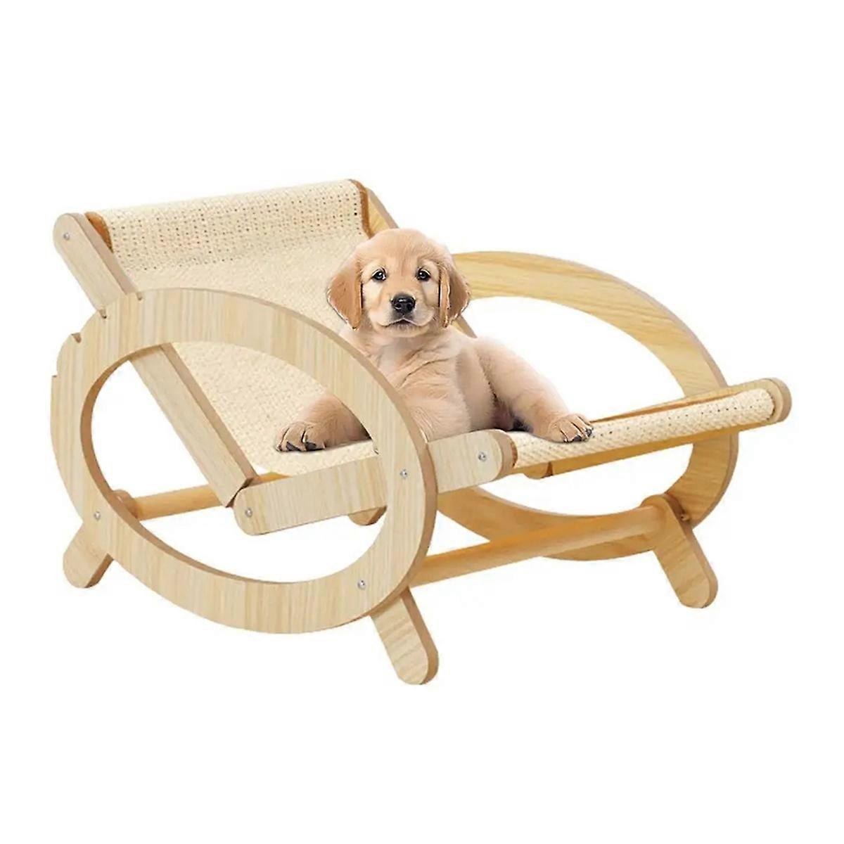 Elevated Pet Bed Chair Cat Sleeping Climbing Frame Chair B