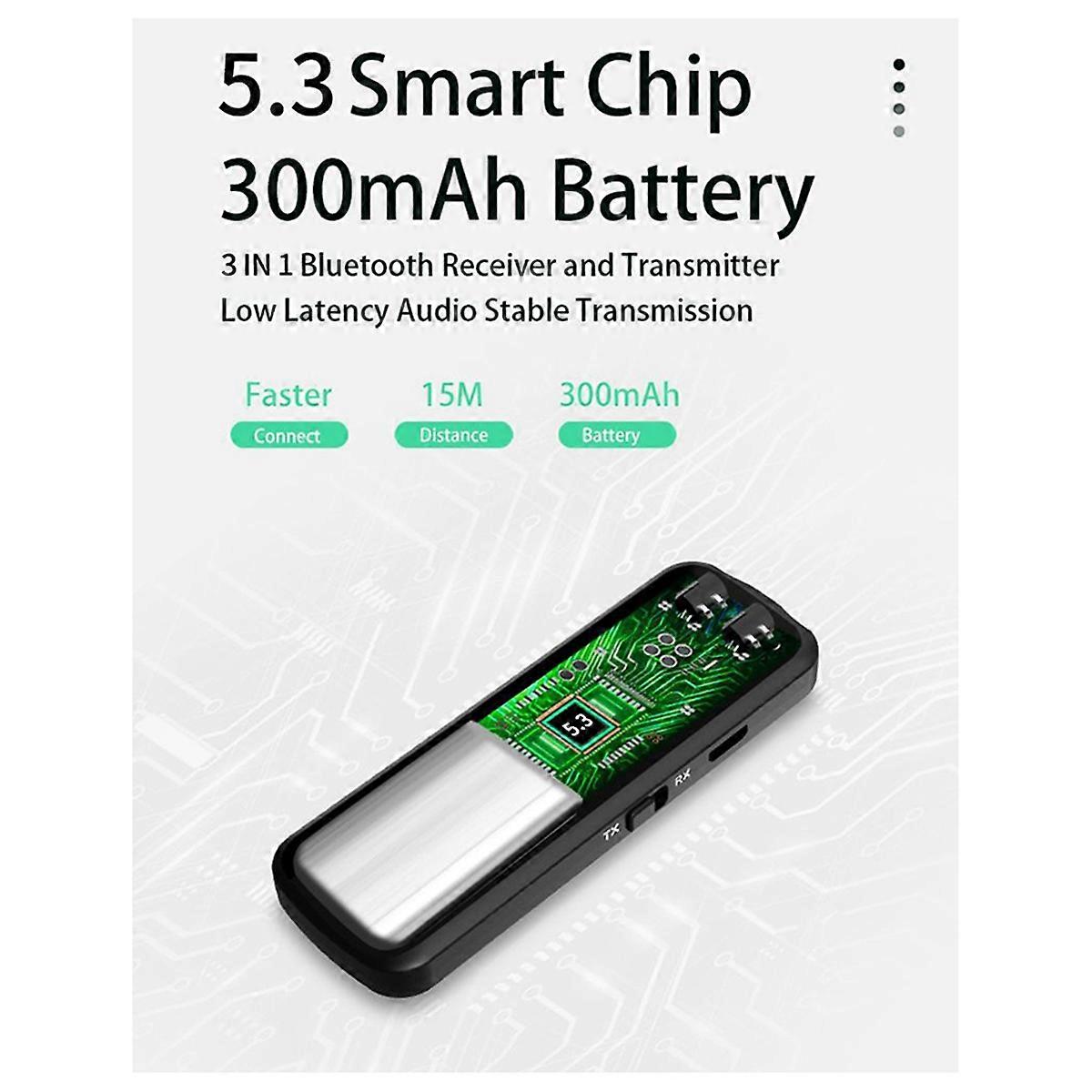 3 in 1 Bluetooth 5.3 Audio Receiver Transmitter