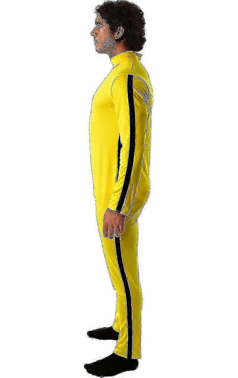 Άνδρες Bruce Lee Kill Bill Κίτρινες πολεμικές τέχνες ολόσωμη φόρμα 70s ταινία φανταχτερό φόρεμα