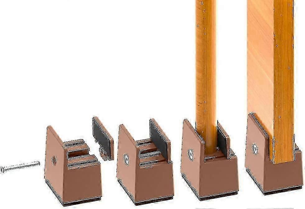 Pacote de 4 cama Riser 2 polegadas ajustável grampo de parafuso, móveis Riser 5cm adequado para cama pé grosso