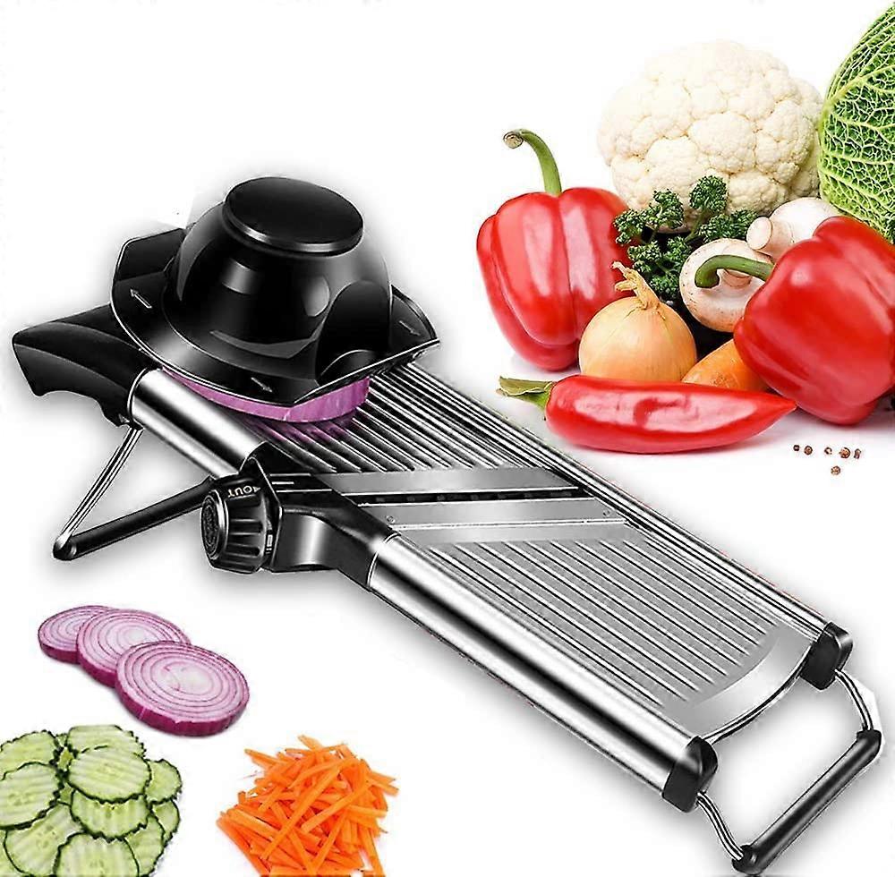 Adjustable Stainless Steel Professional Handheld Mandoline Slicer for Kitchen Julienne