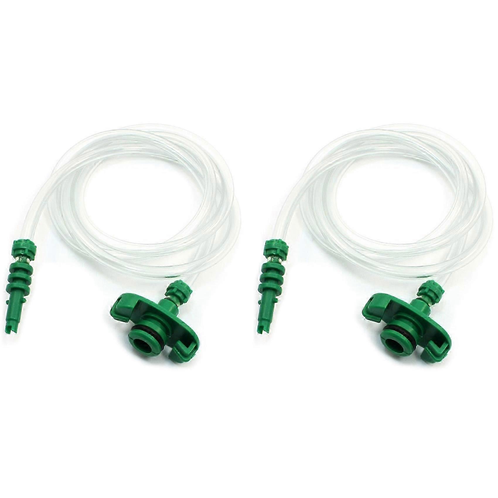 2Pcs 1M 39.41 inch Length Tubing 10Cc Glue Dispenser Syringe Adapter