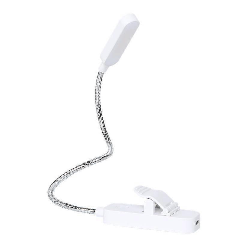 Hose Clip Book Light Night Reading Lamp Adjustable Brightness USB Rechargeable Book Clip Lights