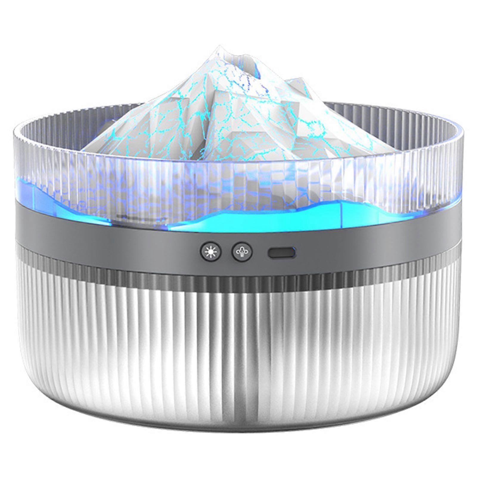 Volcano-Shaped Humidifier & Diffuser - Large Capacity, Aromatherapy, Night Light, Cool Mist for Home & Office