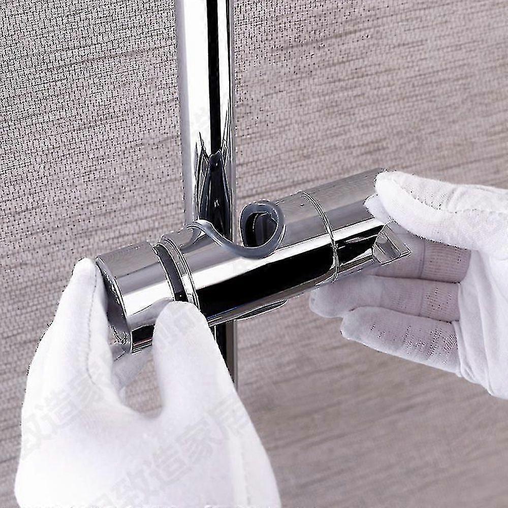 Hjyang Replaceable Hand Shower Holder, Shower Head Holder, Chrome Abs (silv DKP