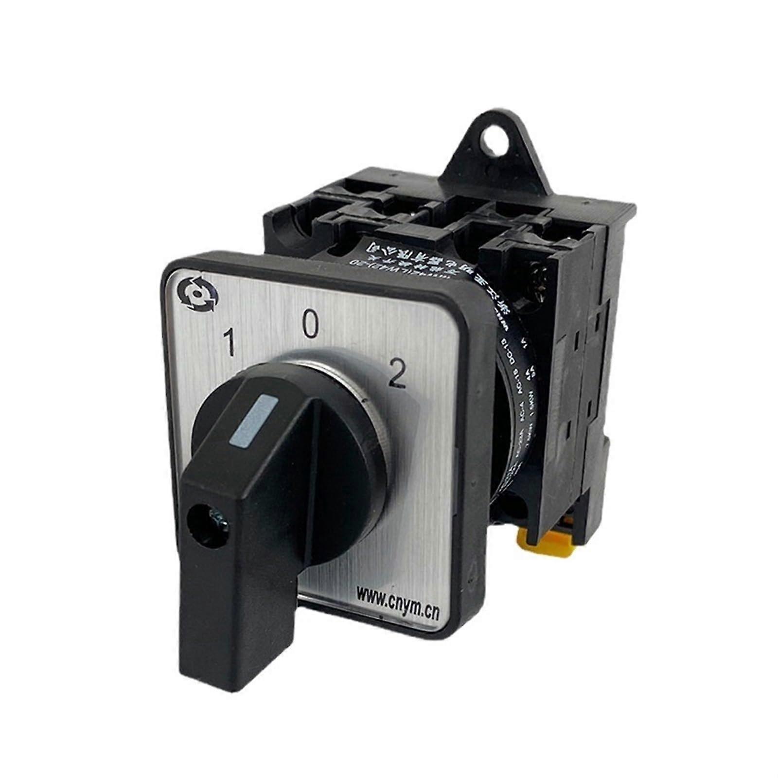 Rail Type YMW4220A Transfer Switch 2 Sections 3 Gears Rotary Dual Power Switch
