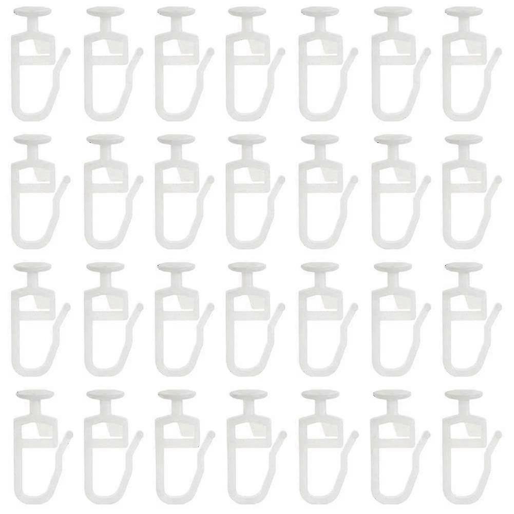200 Pack Curtain Gliders With 8.3 Mm Head Folding Glider Curtain Rail Track Glider Hooks For Curtai