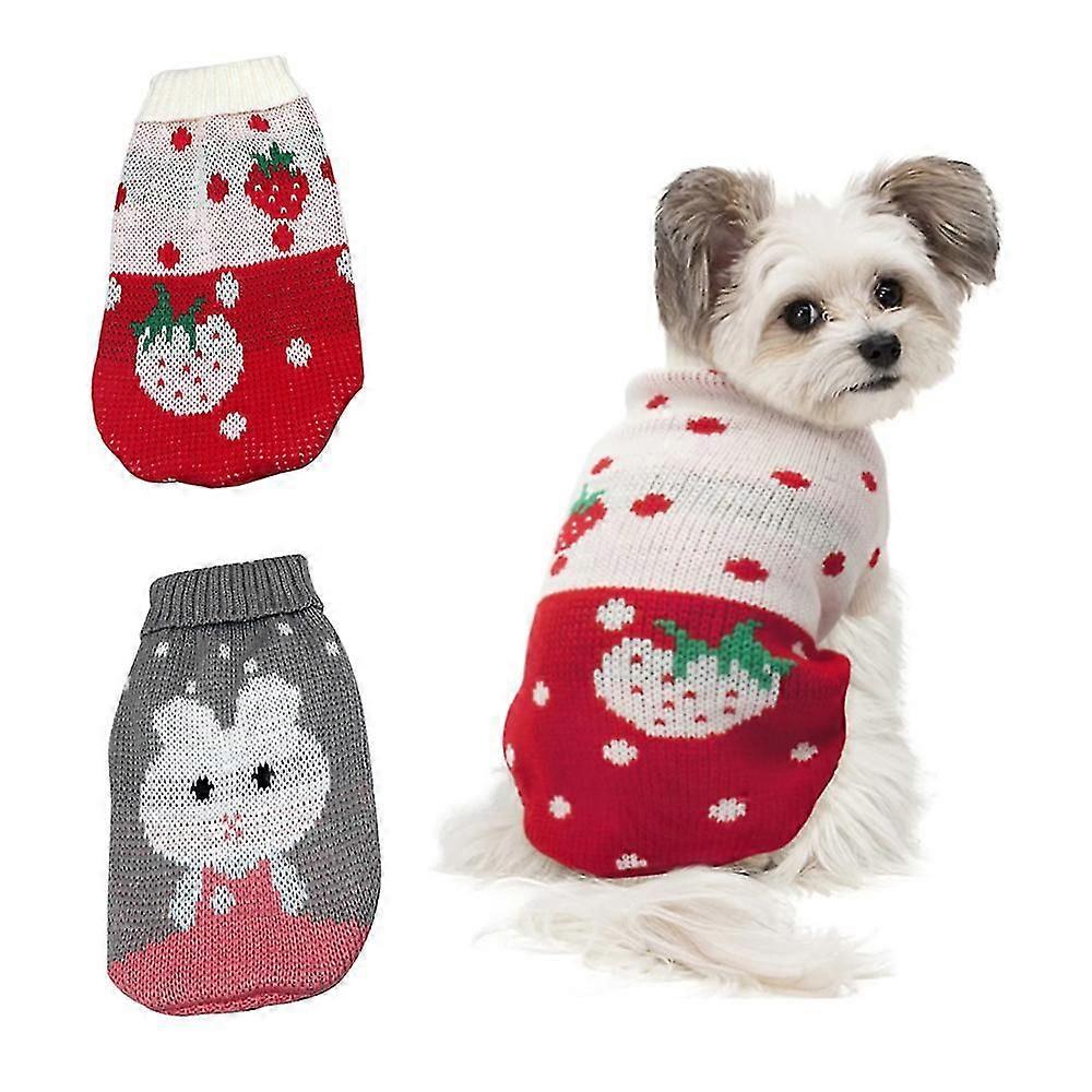 2 Cat Sweaters Pet Clothes Dog Sweaters