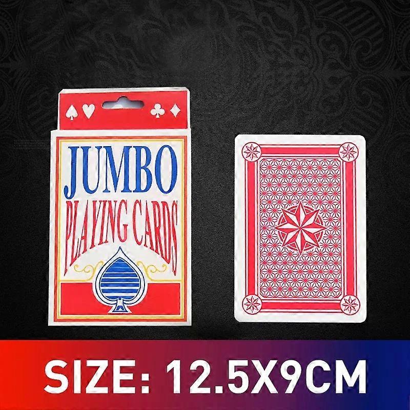 4 Size Giant Playing Cards Full Lock Edge Standard Print Huge Novelty Poker Super Big Index Playing Cards Fun Table Games Props