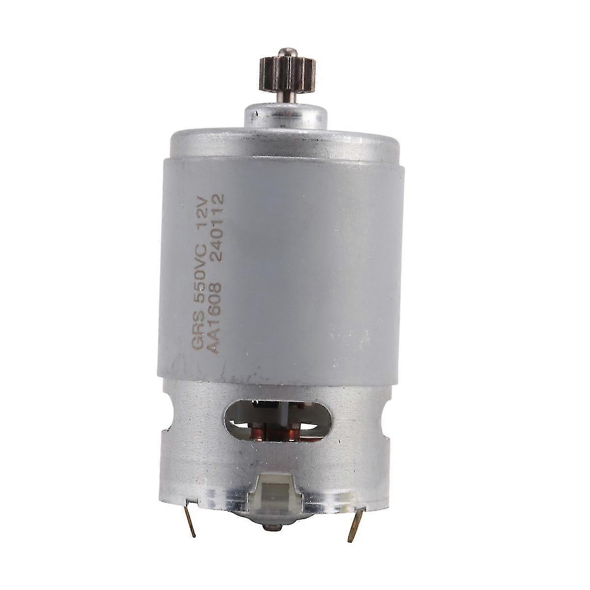 RS550 12V DC Motor DIY Power Tool Kit with Two-Speed 12 Teeth and High Torque Gearbox for Electric D Edition