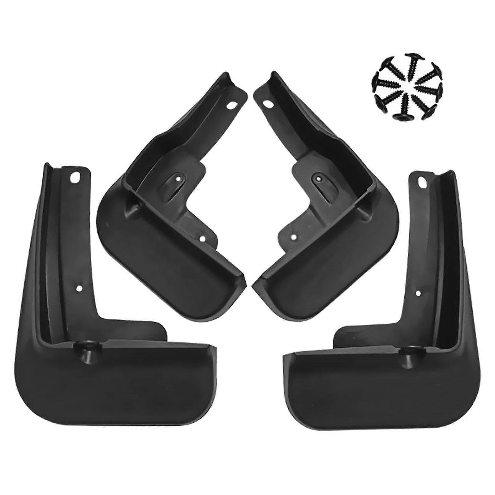 4x Car Wheel Mud Flaps Mudflaps Protection with 8 Screws Mud Guards Mudguard for