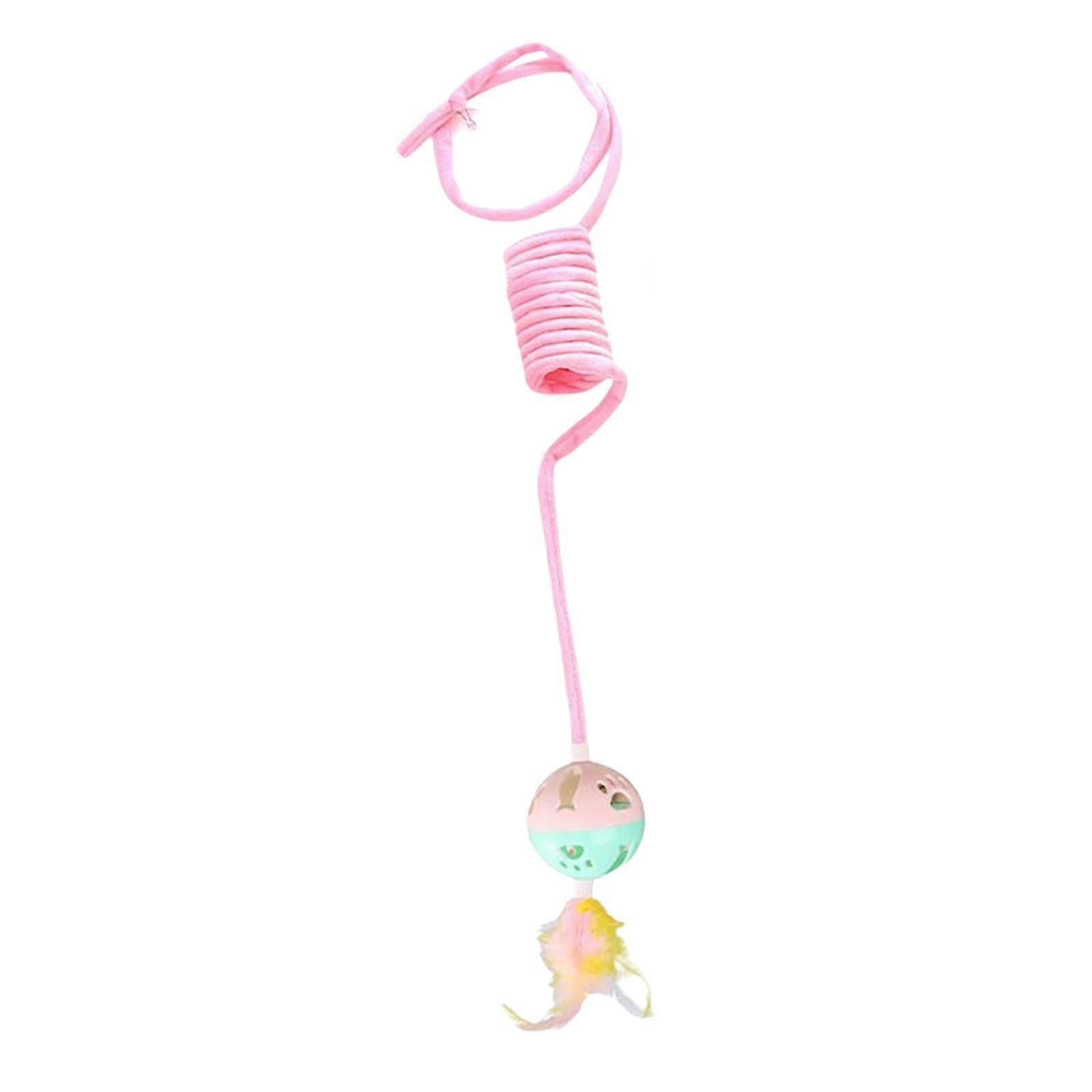 Hanging Cat Toy, Retractable Spring Exercise Funny Plush Indoor Plush Cat Toys