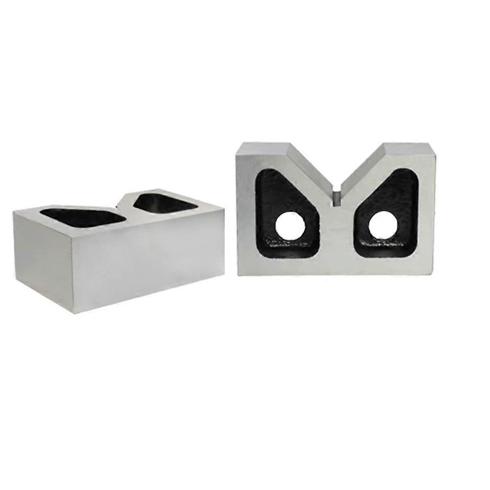 3" Cast Iron V-Blocks Pair - Precision Ground V-Block for Metalworking and Machinery Setup