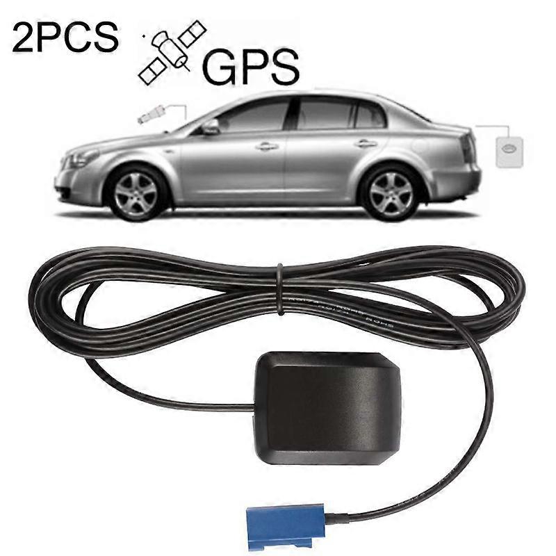 2PCS Car DVD Navigation GPS Satellite Antenna Amplifier FAKRA-C Interface Plastic Base
