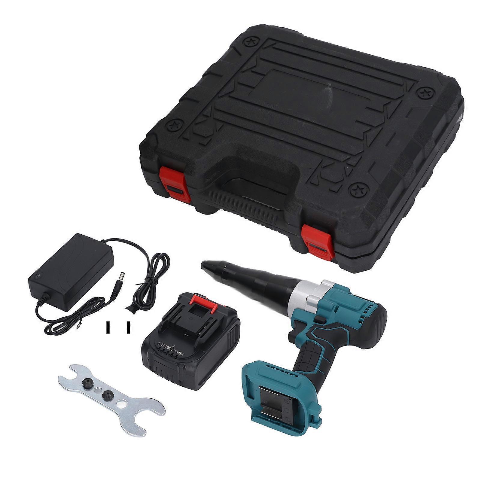 Electric Rivet Gun 1 Key Operation Automatic Dual Speed Adjustable Riveter Riveting Tools