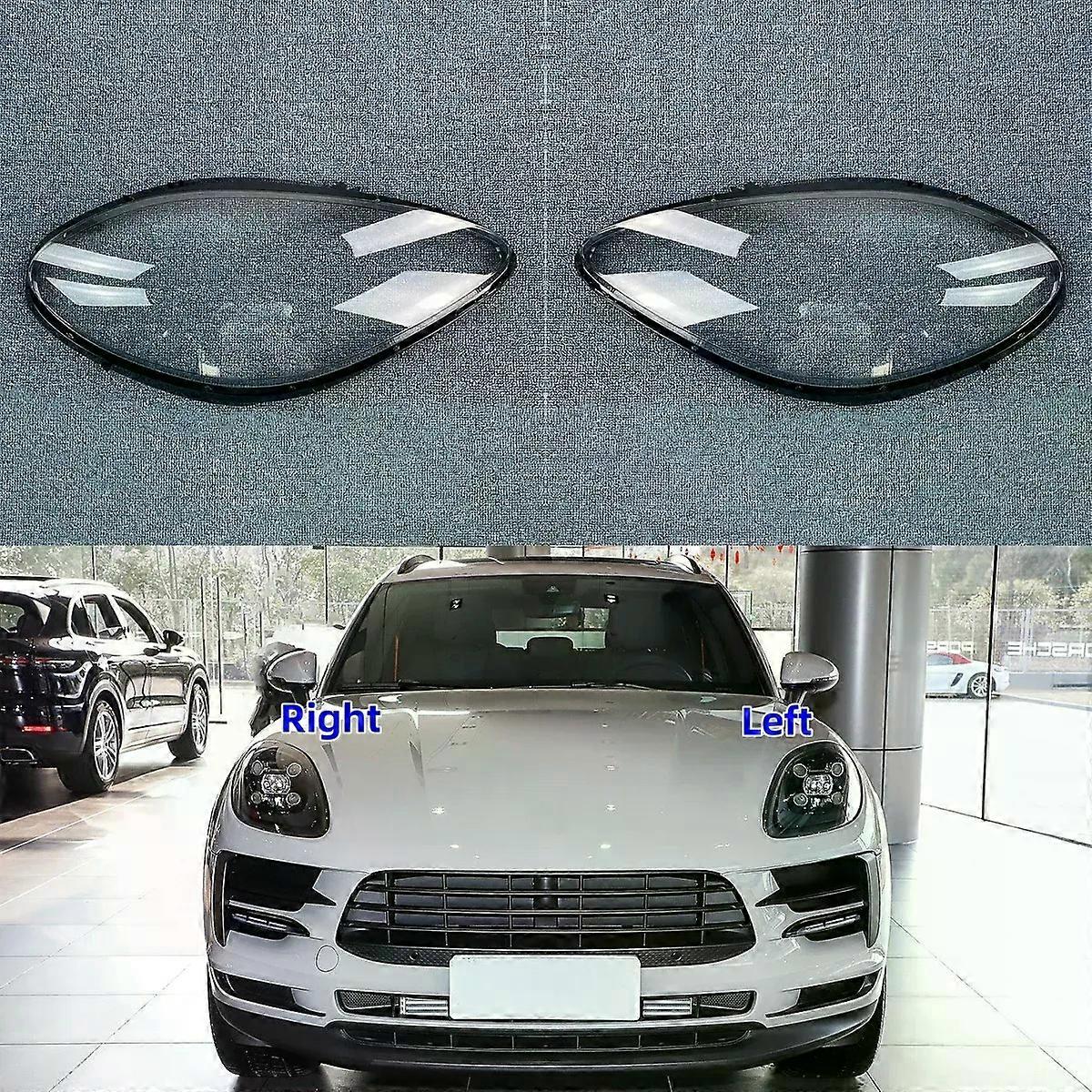 ExquisitFür Porsche Macan 2018 2019 2020 2021 Scheinwerferabdeckung Auto Frontscheinwerfer Scheinwerfer Linse Lampenschirme Lampe Scheinwerfer Transparen