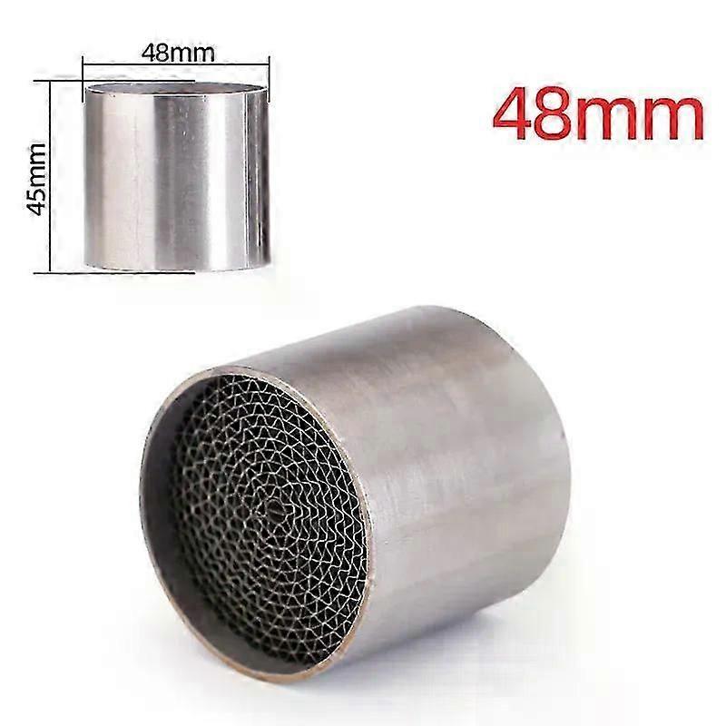 48/50/53mm Universal Motorcycle Exhaust Front Header Mid Link Pipe End Connect Pipe Db Killer For Escape Moto Muffler Silencer