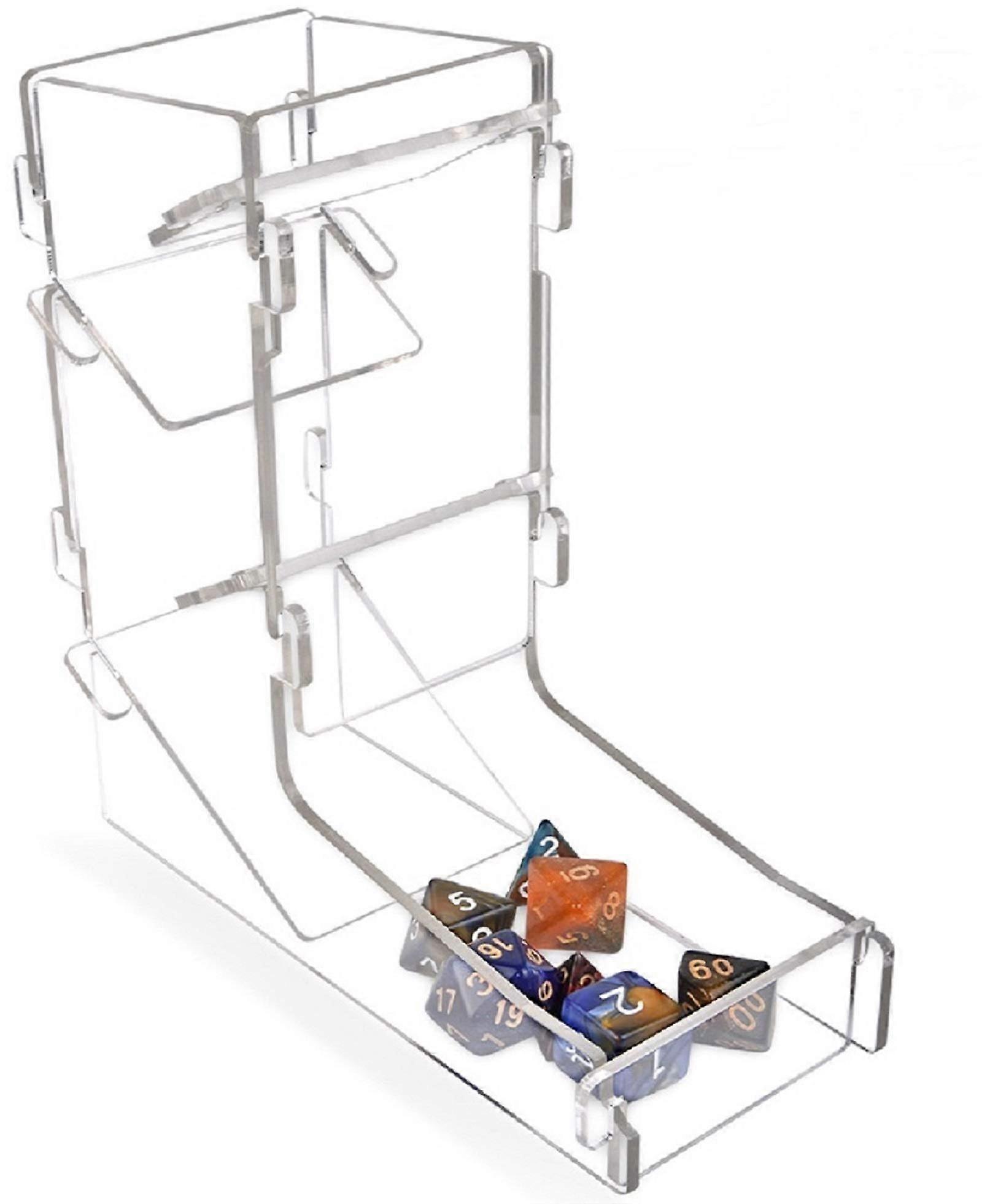 Dice Tower Kit for Desktop Board Games - Collapsible Dice Rolling Tower with Double-Sided Matte Film for RPG and D&D