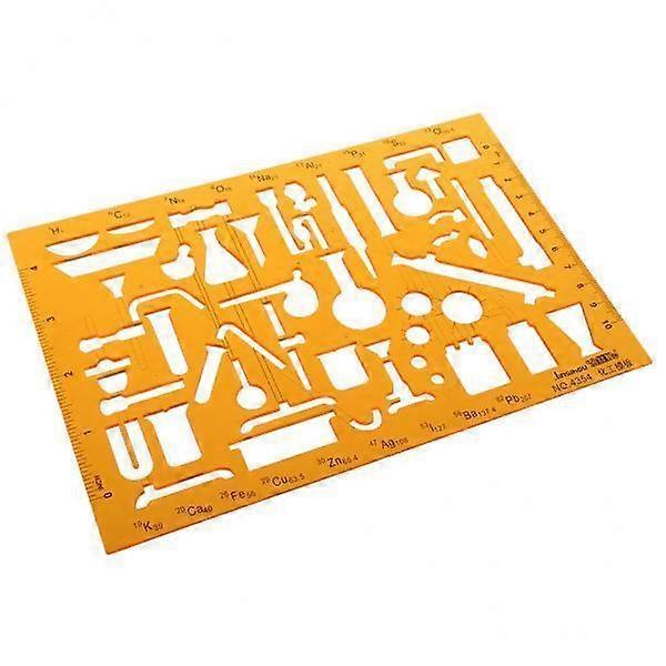 4x Flexible Plastic Drawing Drafting Templates Drawing Stencils Ruler for