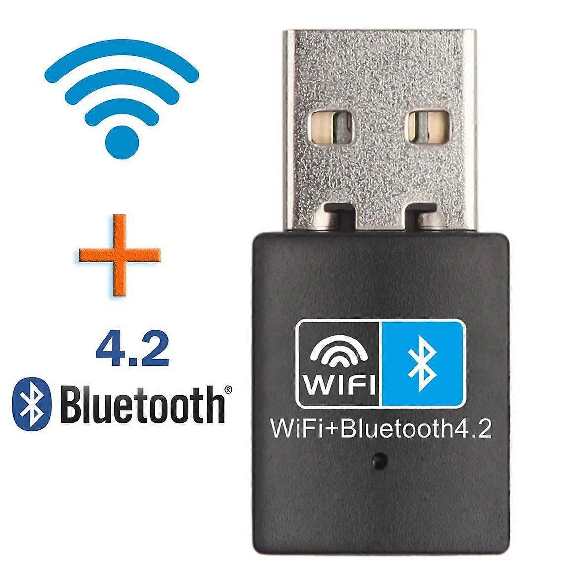 900Mbps USB WiFi Adapter Dual Band Bluetooth 5.4 2 in 1 Wi-Fi 6 Dongle Wireless Receiver For PC/Laptop (Options 150Mbps BT4.2)