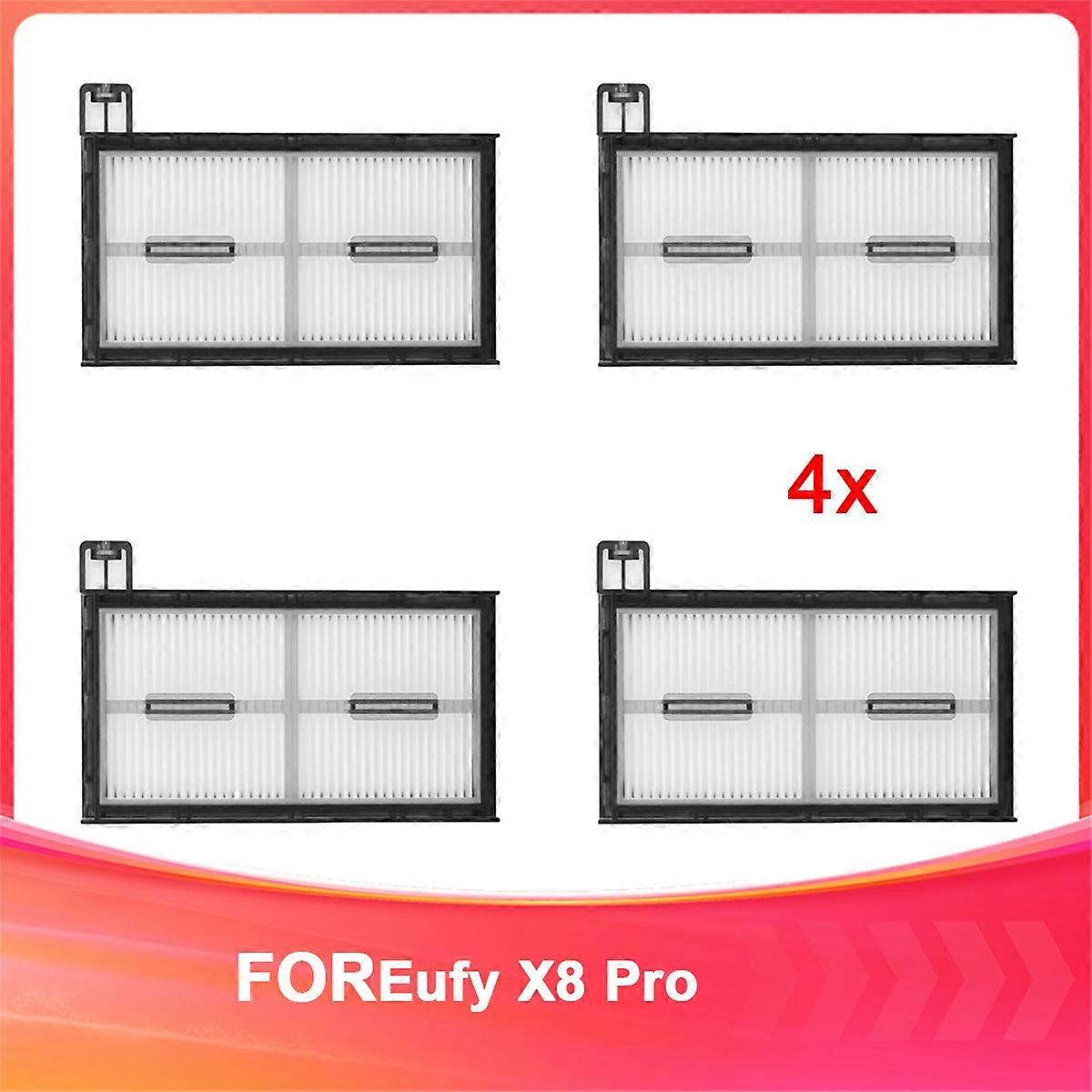 4 Pcs Replacement Filters for Eufy X8 Pro Series Vacuum