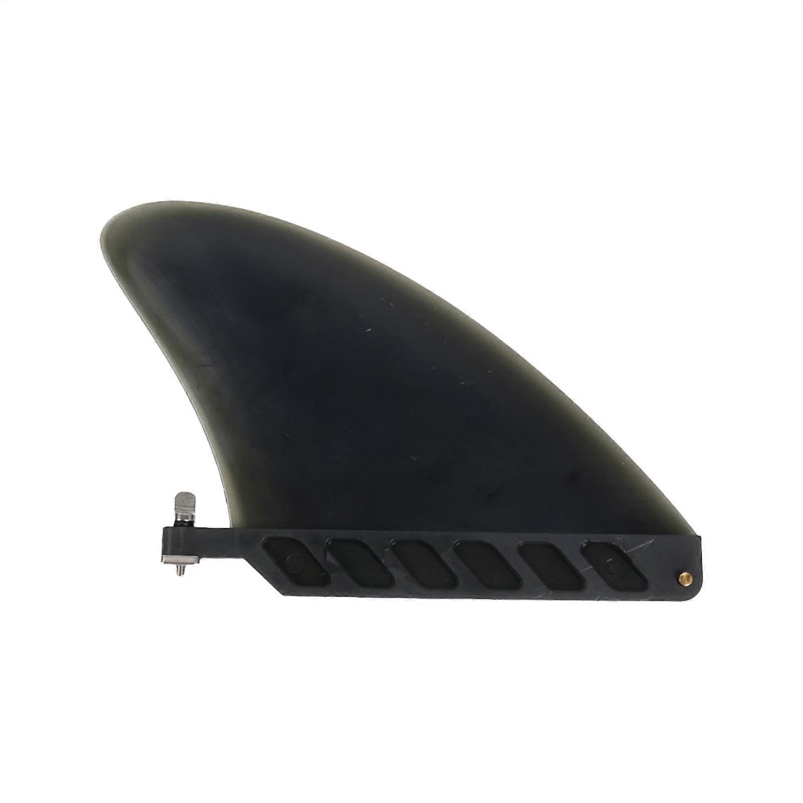 Inflatable Paddle Board Fin  Single Centre PVC Surfboard Fin  Removable Tail Rudder No Tools Replacement Black