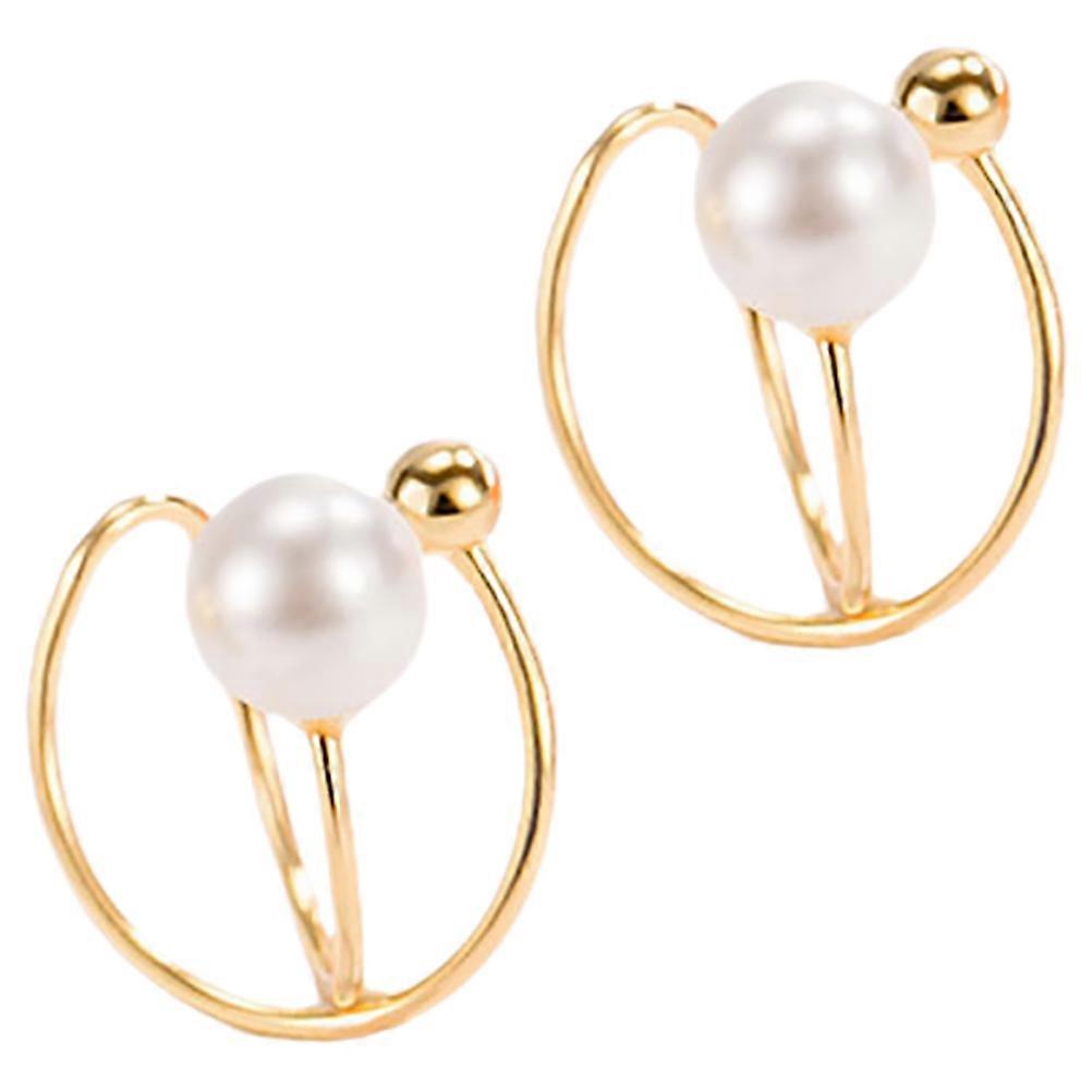 Clip Pearl Earrings for Women – Elegant Non Pierced Ear Cuff Design – Fashion Jewelry for Weddings, Birthdays & Daily Wear