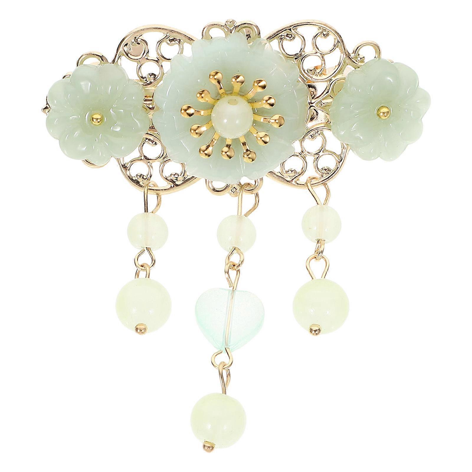 Here's a refined and professional product description for the item you provided:
**Elegant Chic Hair Clip – Decorative Bang Clip for Ponytails