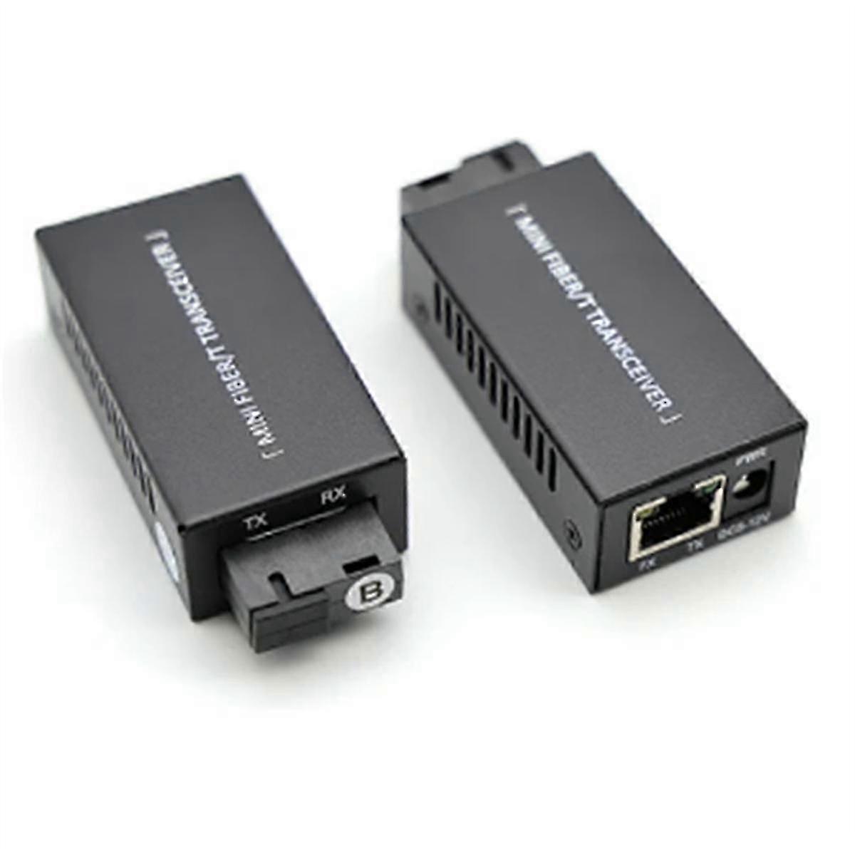1 Pair Gigabit 100/1000M A/B SC Ethernet Fiber Switch Media Converter RJ45 Optical Transceiver for 20KM Fiber Network