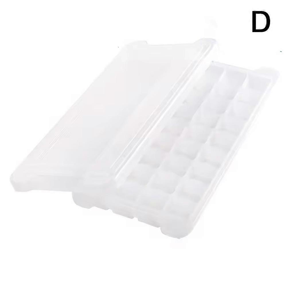 White 36 grid (D) $ Soft gel ice tray 36 grid with lid ice tray mold ice ball home bar cafe ice maker