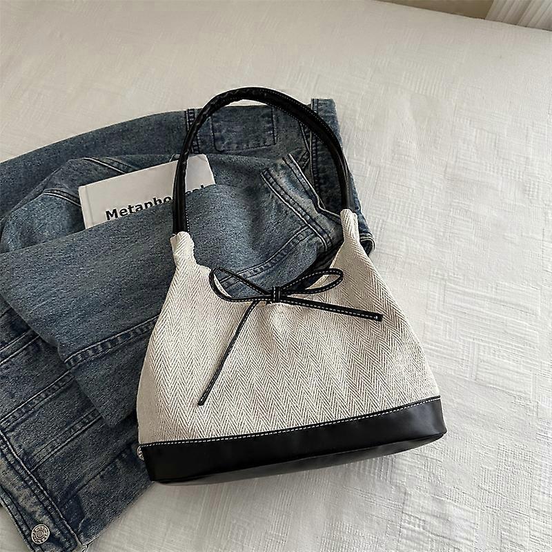 Lightweight Polyester Shoulder Bag Large Capacity Casual Commuter Tote for Travel Work and Shopping