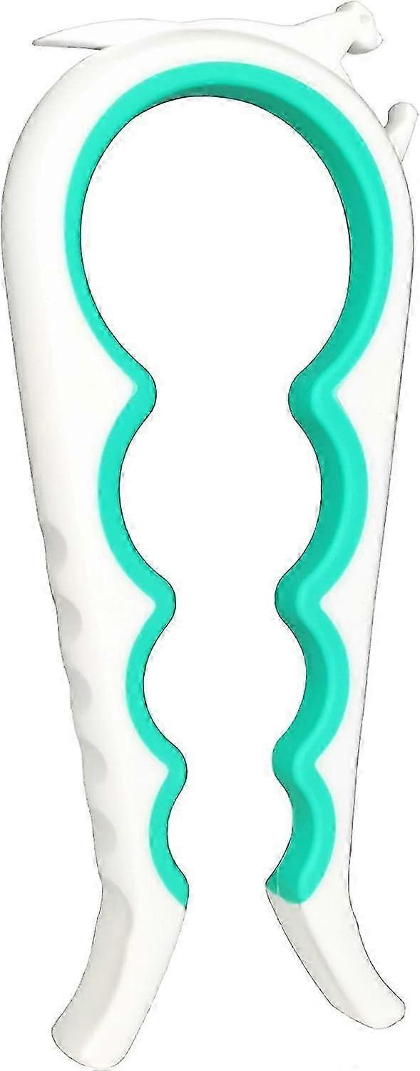 Jar Opener Bottle Opener and Ring Pull Can Opener Designed for Individuals with Weak Hands or Arthritis, Suitable for Older Adults (White an