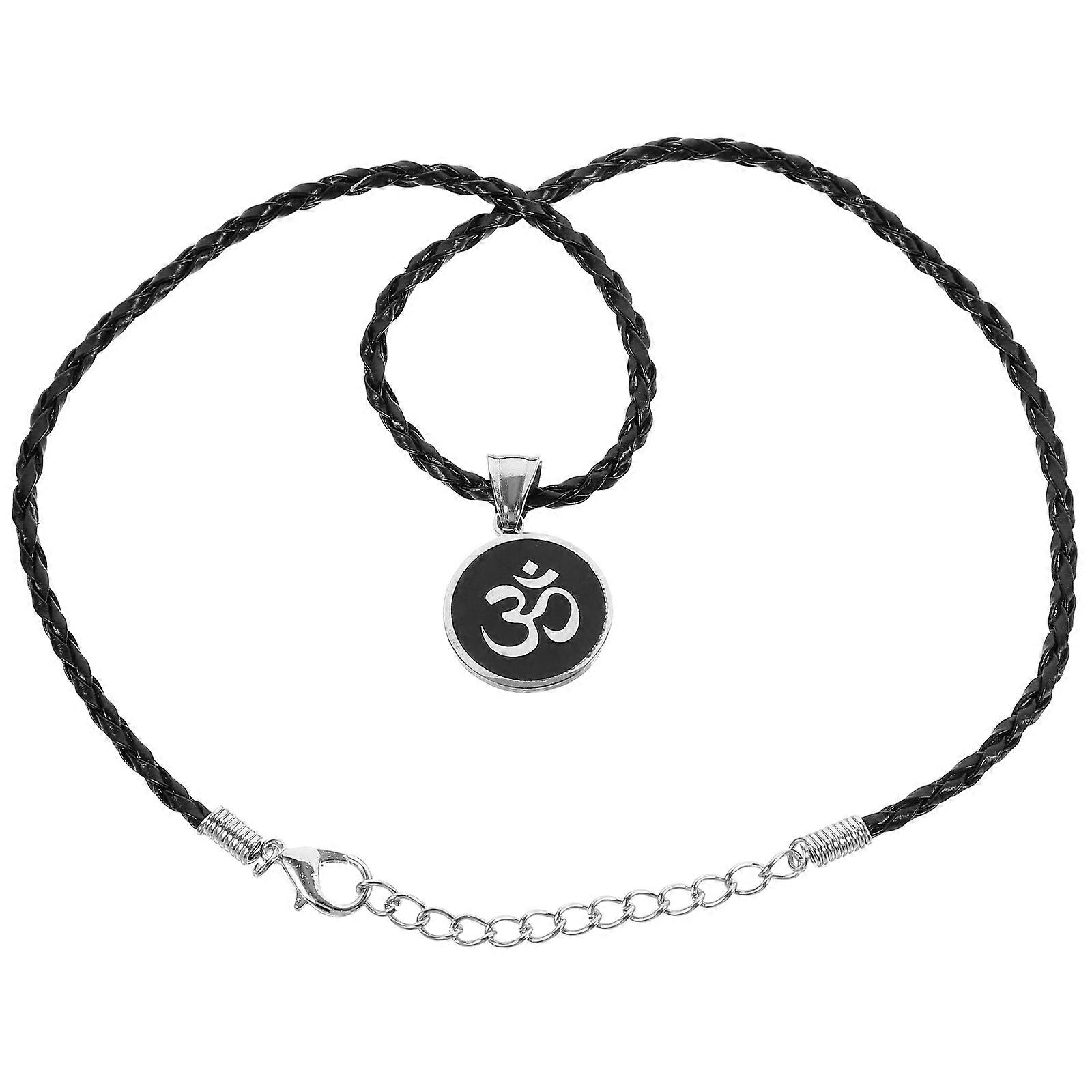 Distinctive Round Metal Pendant, Durable Enamel Finish with