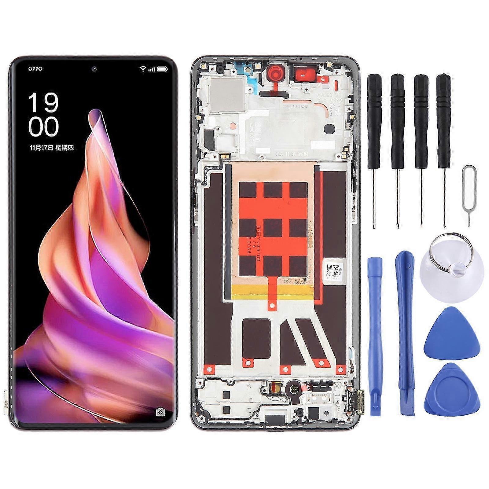 COMPATIBLE LCD Screen For OPPO Reno9 Digitizer Full Assembly with Frame 2025