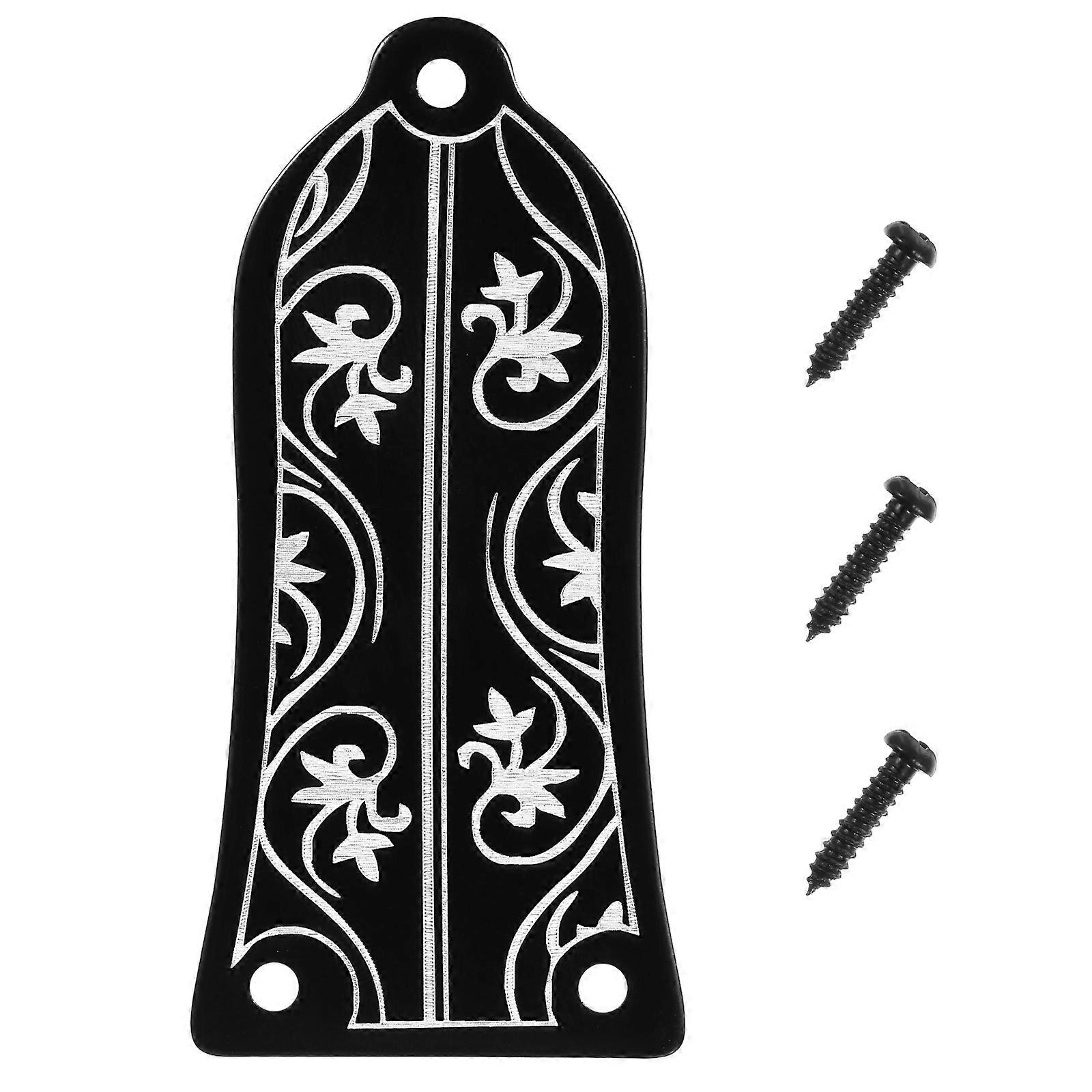 Bell-Shaped Truss Rod Case for Electric Guitars, Featuring a Floral Embossed Pattern