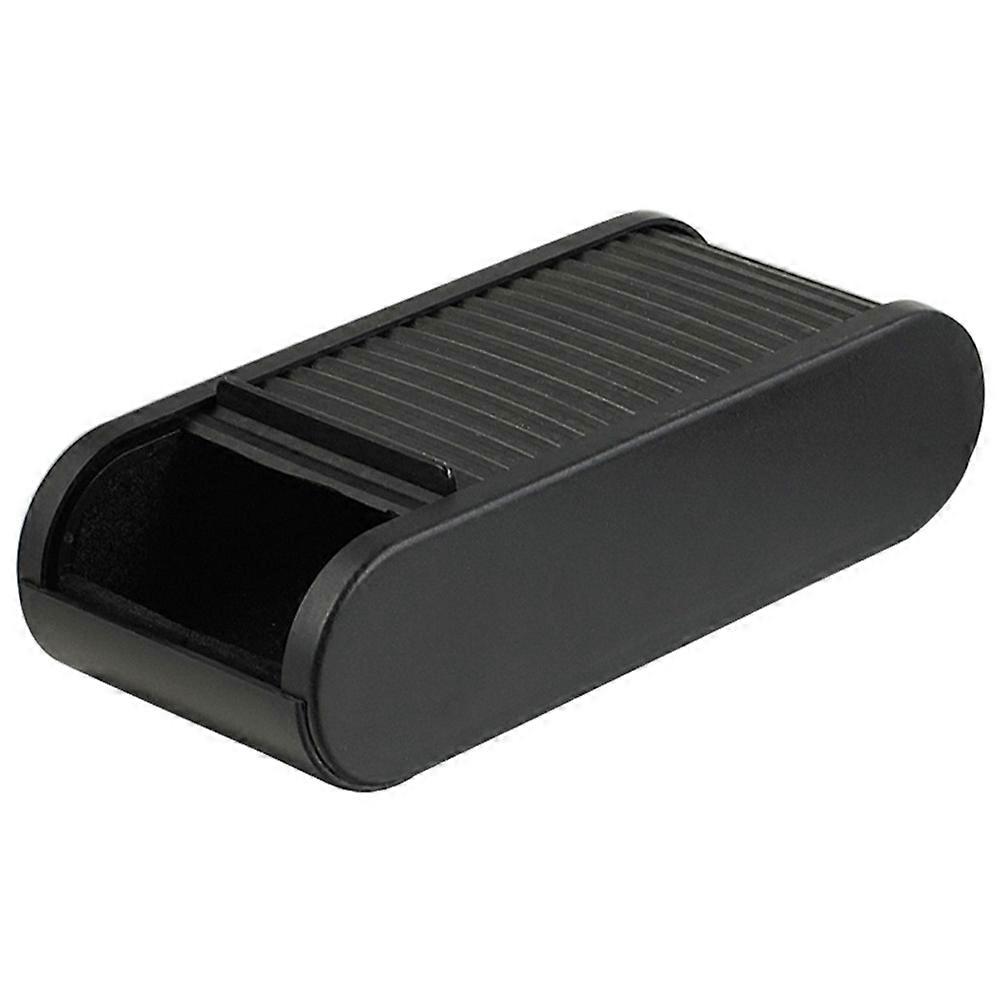 Telescopic Car Storage Box Durable Mini Trash Bin with Roll Shutter Design for Car Organizer – Tidy Space for Storing Tickets