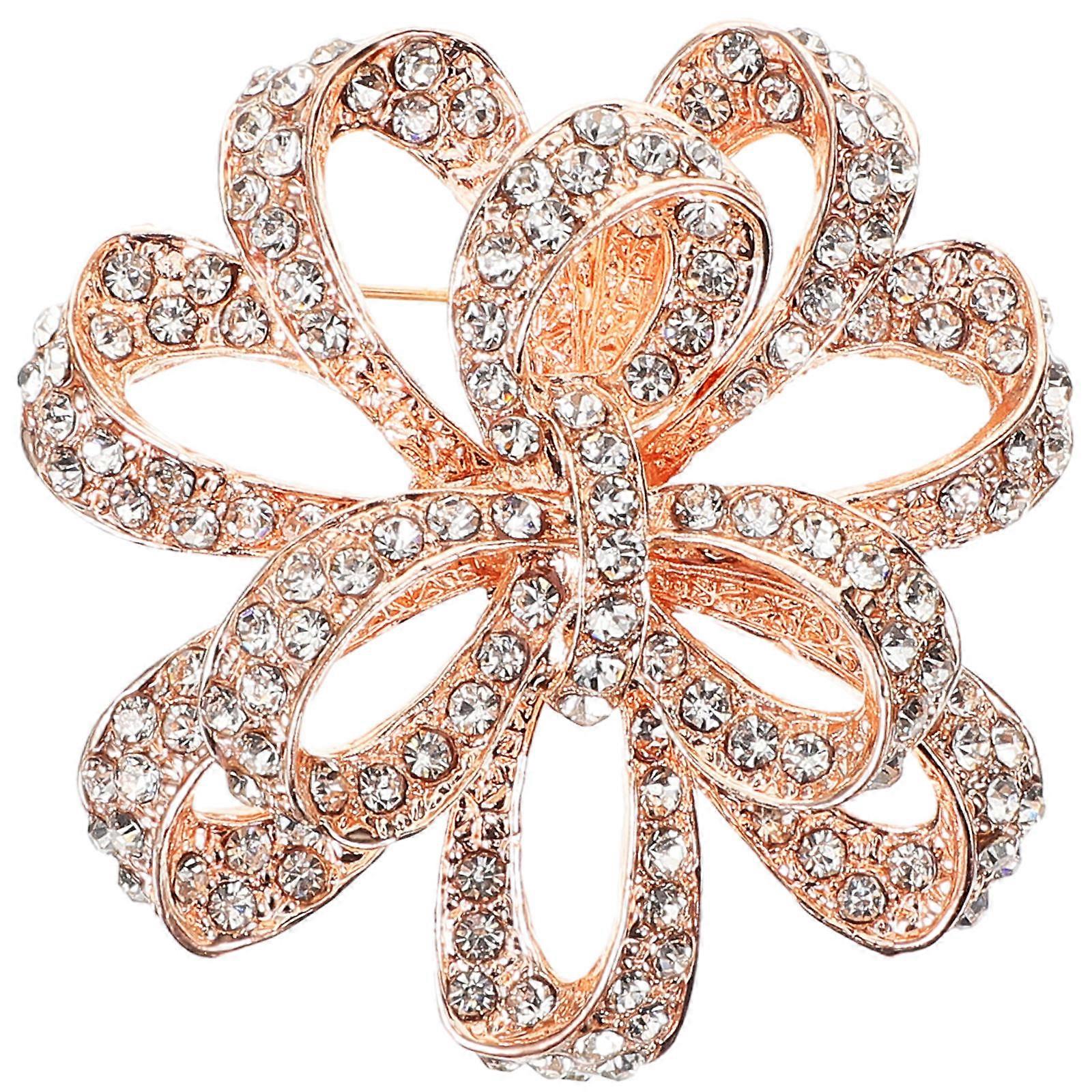 ブローチラペルピンゴールデン合金電気メッキ装飾ドレス重要な機会ファッション愛好家1パック