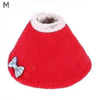 Manteau d’oiseau Perroquet Protection Cone Cou Collier de récupération Oiseaux Collier élisabéthain PYF-M-Rouge