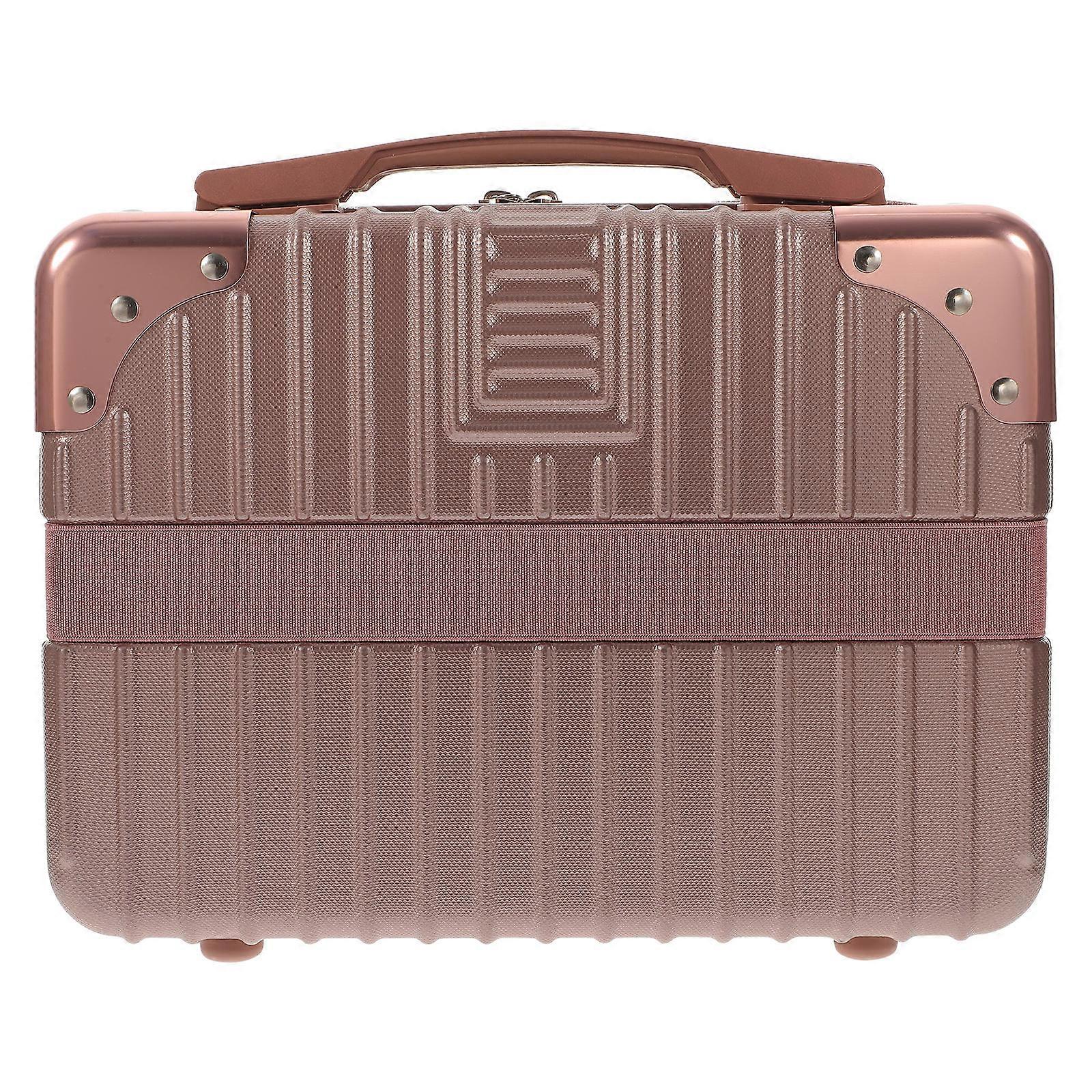 Portable Makeup Storage Box ABS Material Organizer for Travel with Assorted Color 1Pc