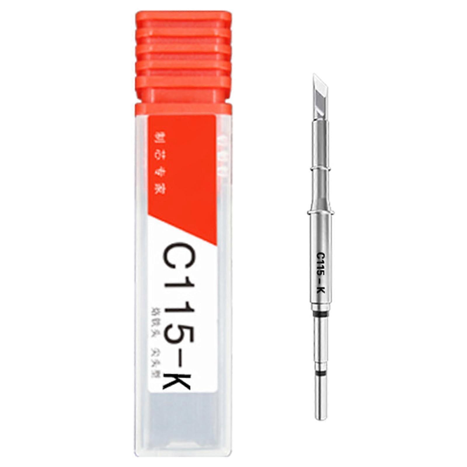 C115 C210 Löteisenspitze Soldering Iron Tip Replacement Parts for C115 K, Copper, Head Heating, Compatible with Soldering Tools