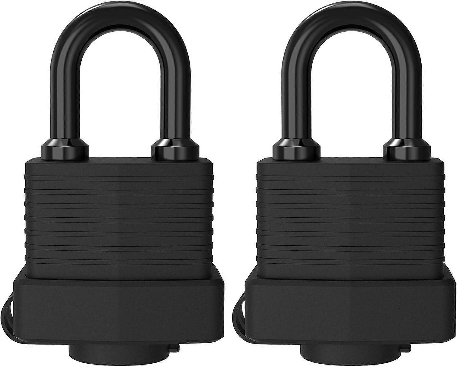 Waterproof Keyed Padlock, [4 Keys] [Pack of 2]