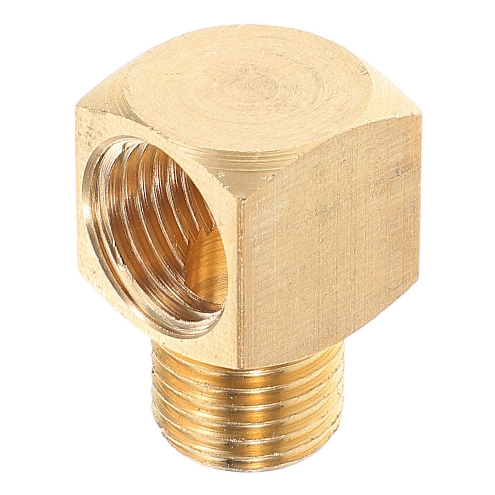 Golden Brass Pipe Fitting For Household Use pipeline Connection 90 Degree Street Elbow 1Pack