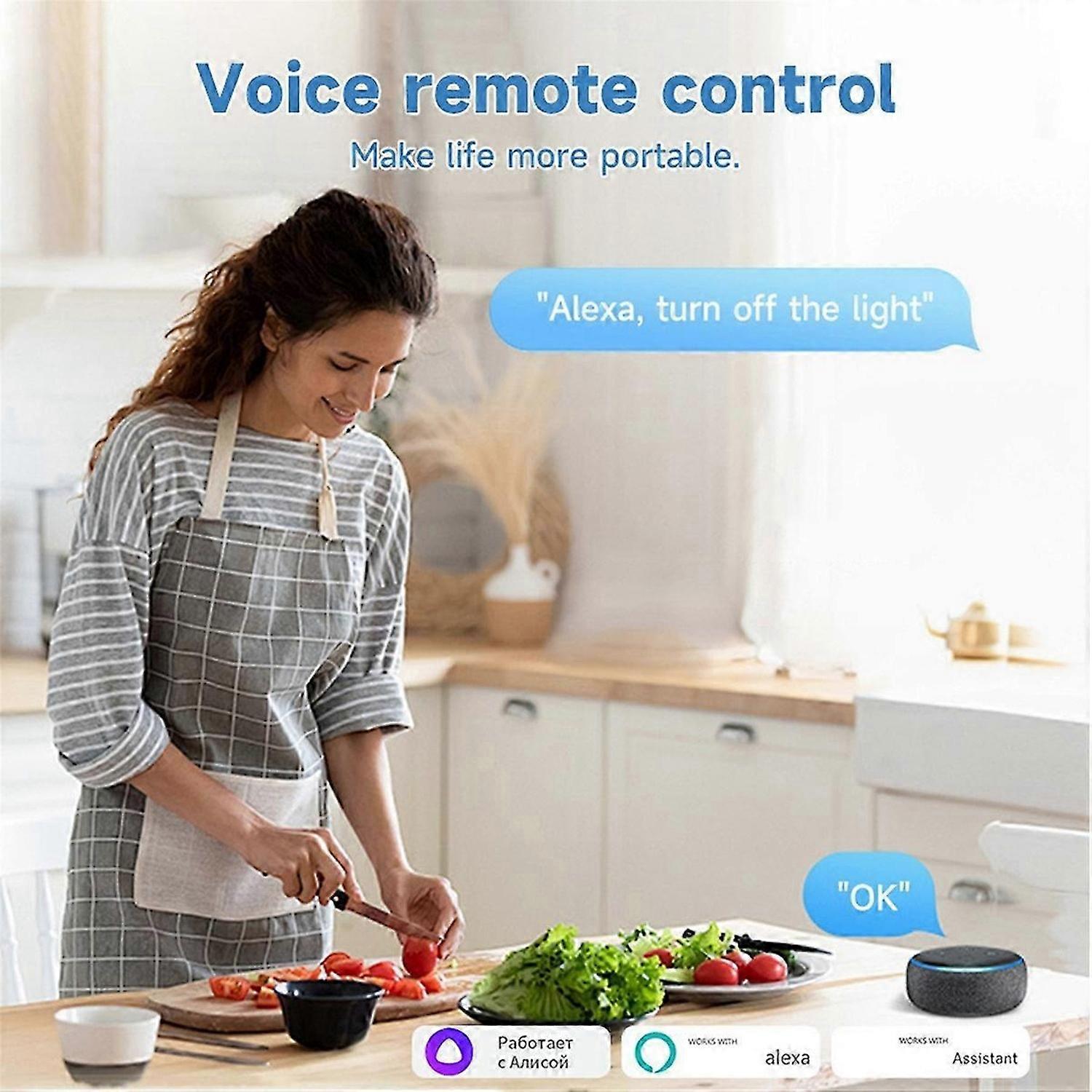 Mini Smart Switch 16A WiFi Relay Module Smart Switch Wireless Light Switch Voice Control For Smart H