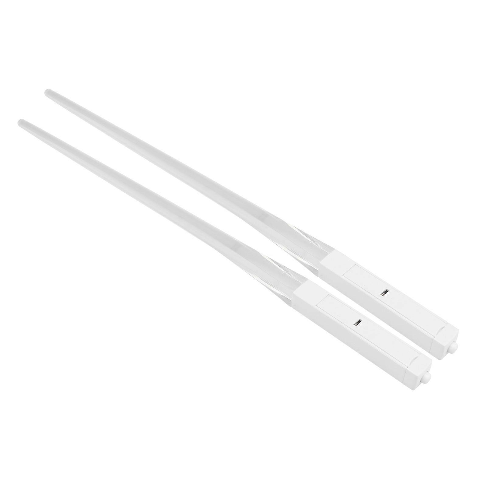 Portable Light Up Chopsticks Led Illumination Battery Operated Red For Utensils 1 Pair