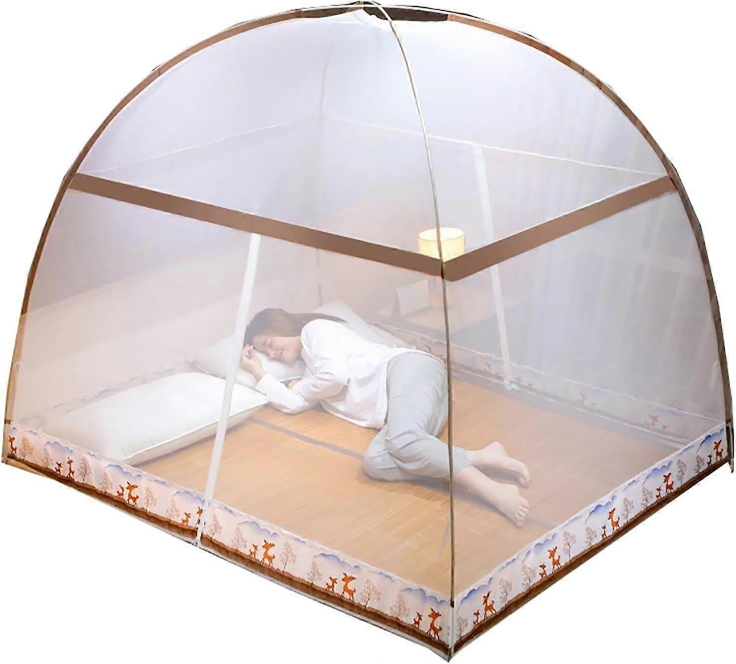 Mosquito Net For Bed Foldable Bed Canopy Breathable Mesh Summer Use 1.8 X 2.0 M