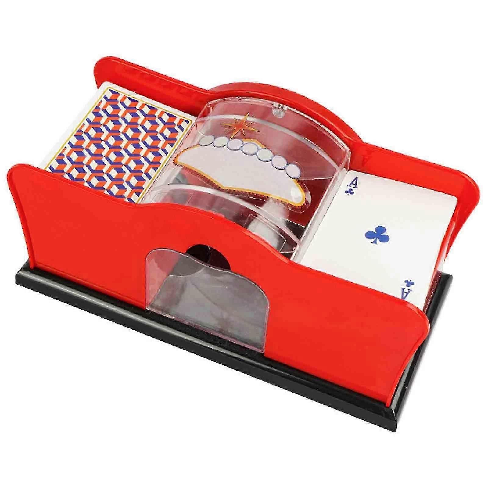 Card Shuffler Machine, Manual Hand cranked Card Shuffler, Card Manual Cards Shuffler with Easy Hand Cranked System, for Home Card Game