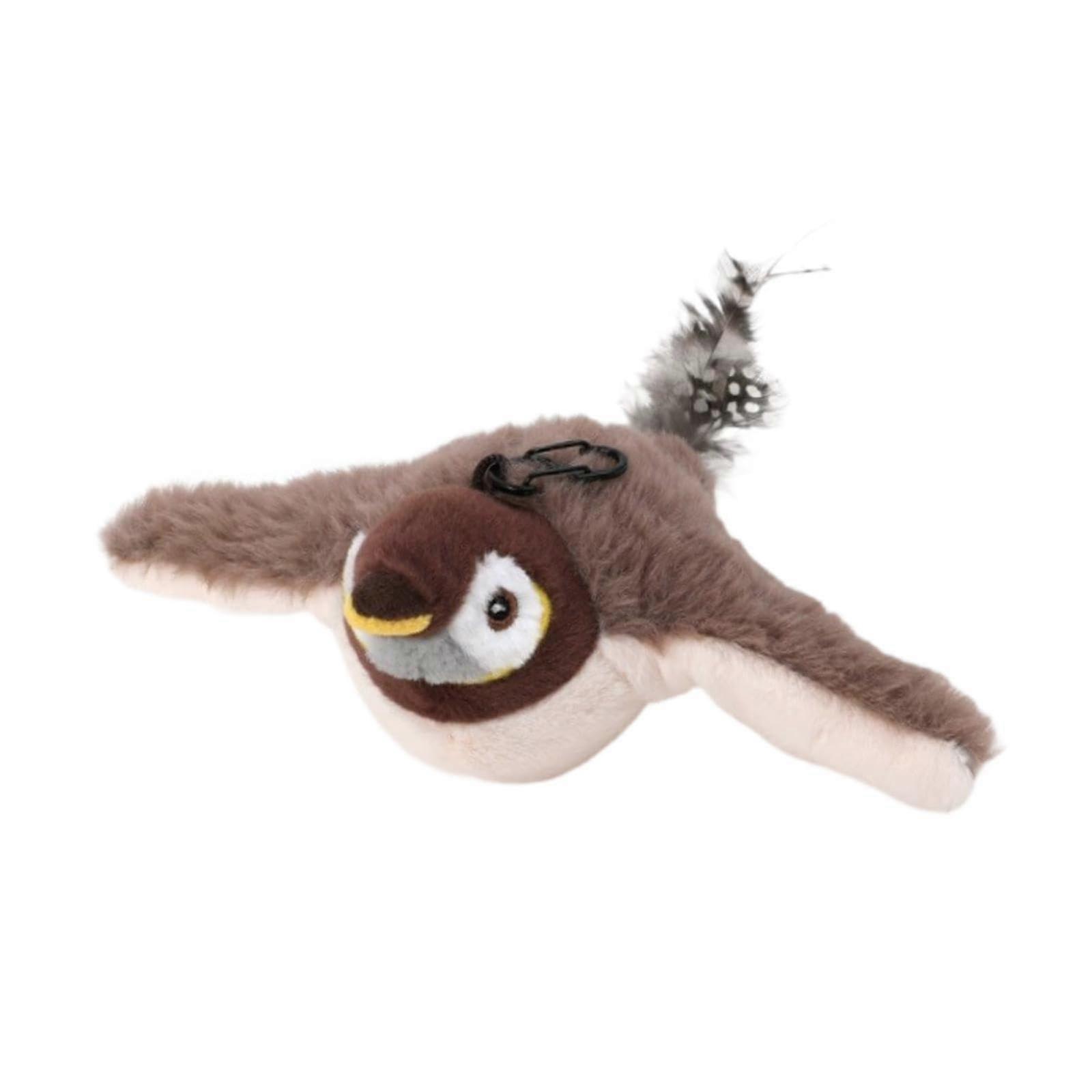 Interactive cat toy, squeaky pet training for house cats, simulated chirping for bitehunting play exercises